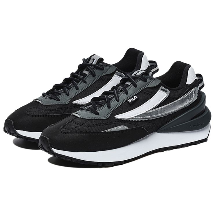 Fila Pantofi Casual de Lifestyle Sportivi cu Top Scund Jogger 3 Piele Sintetică Respirabili Confortabili Bărbați sneaker Negru Argintiu F12M232148FBD