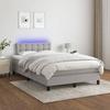 VidaXL Slat Bed Base with Mattress and LED, Upholstered Bed, Double Bed, Adult Bed for Interior Bedroom, 3133461