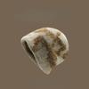 Autumn and Winter Hats Women's Knitted Wool Hats Plush Rabbit Fur Thermal Hats Big Head Circumference Ear Protectors