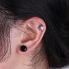 Men Women Titanium steel Ziron No Pierced Korean Ear Cuff Crystal Magnet Ear Clips Clip On Earrings