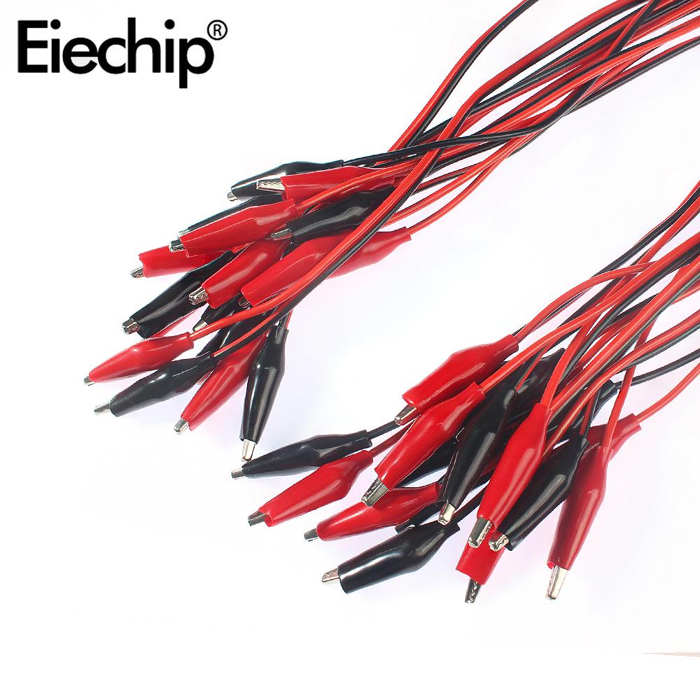 18PCS/Lot Crocodile Clips Multi-purpose Electronic Test Clips in Vibrant Red and Sleek Black, Diy Electronic Experiment Tools