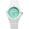 CaSio Women S Analog Watch gloSS White   Green Check Lrw 200h 3cv