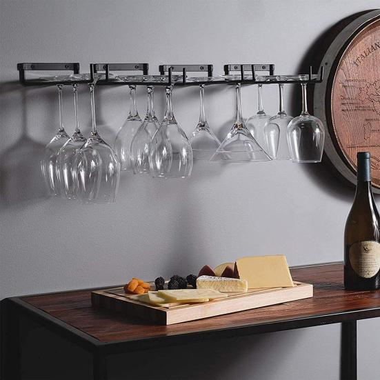 Scolapiatti Antiruggine Creativo da Parete Porta Calici da Vino Scolapiatti Porta Calici da Vino