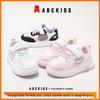 ABCkids 2026 Spring Velcro Sneakers for Girls - Pink & White, Sizes for Medium & Large Children
