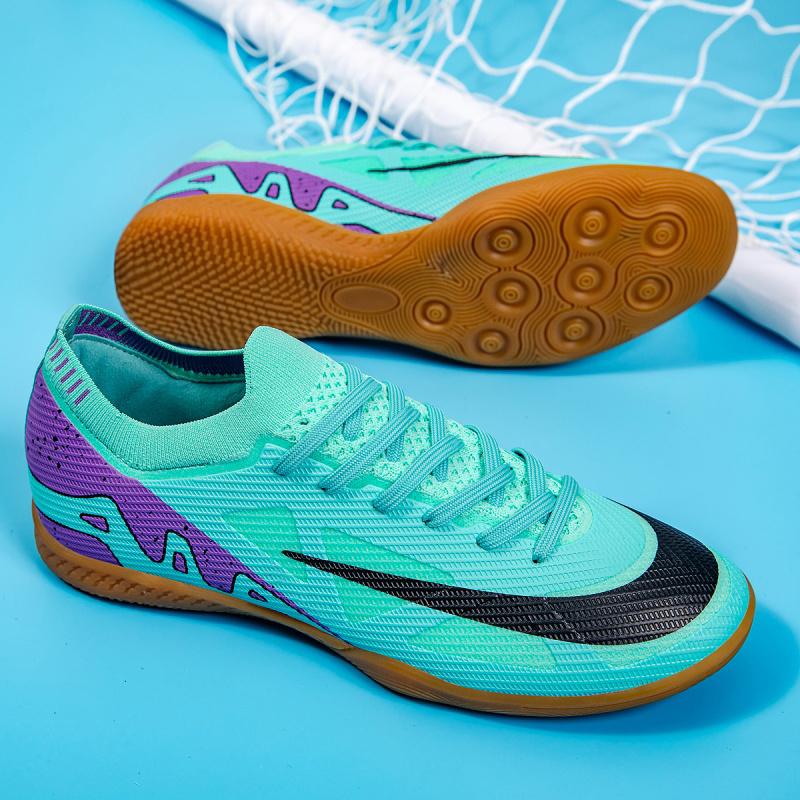 Novas Chuteiras de Futebol Masculinas Ultraleves Antiderrapantes Chuteiras de Futebol Sapatos de Futebol Trainers TF de Alta Qualidade Mais Vendidos Futsal Uso Indoor Jogo