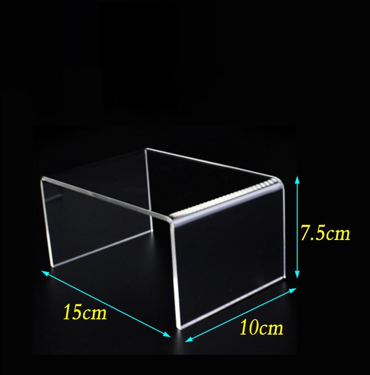 Clear Acrylic Display Riser Stand Jewelry Display Shelf Cupcake Stand Showcase Fixtures for Candy Dessert Figures Collections