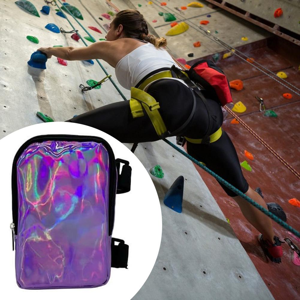 Women's Holographic Thigh Bag Adjustables Straps Waist Pouch For Outdoor Waterproof Running Leg Bag Sports Mobile Phone Holder