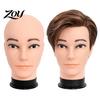 Stable Base Training Head Bald Mannequin Head, Male/Female Hair Model, Professional Cosmetology Hairdressing School Supplies for Wig Making,