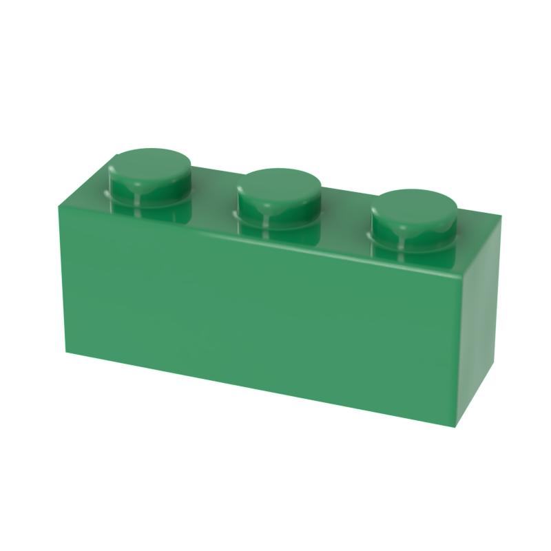[FunBrick] 20/50/100PCS 1x3 Dots 50PCS DIY Building Blocks 1*3 Dots Bricks Educational Creative Size Compatible With 362