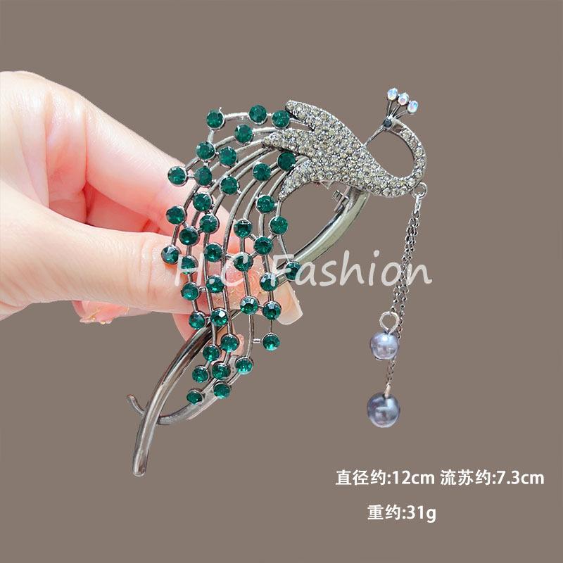 Trendy Personal Flower Hairpins Women Pearl Hair Clips Accessories Temperamental Alloy Hair Accessories