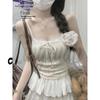 Koreanisches Sommer-Schlankheits-Bustier mit Spitzenbesatz und Polsterung
