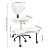 Yoga Meditation Chair with Back Support, Adjustable Cross-Legged Office Chair with Wheels