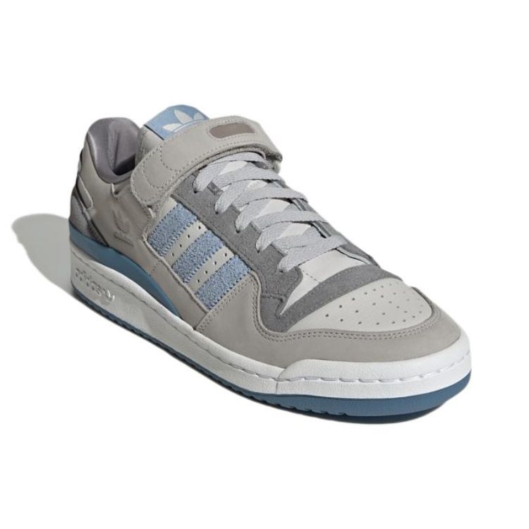 Adidas Originals Forum 84 Low Comfortable Low-Top Sneakers Unisex Sneakers Gray Blue HQ6333