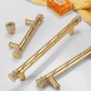 Goldene Leichte Luxus Schrank Schubladengriffe Moderner Minimalistischer Nordischer Stil Diamant Weinschrank Türgriffe Küchenschubladengriffe