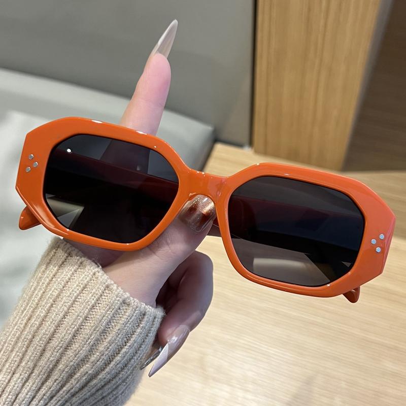 Korean Square UV Resistant Sunglasses For Men And Women Fashion Polygon Street Photography Outdoor Sunscreen Sun Glasses