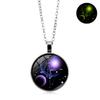 Glowing Zodiac Constellation Gemstone Pendant Necklace Vintage Versatile Sweater Chain Jewelry Accessory