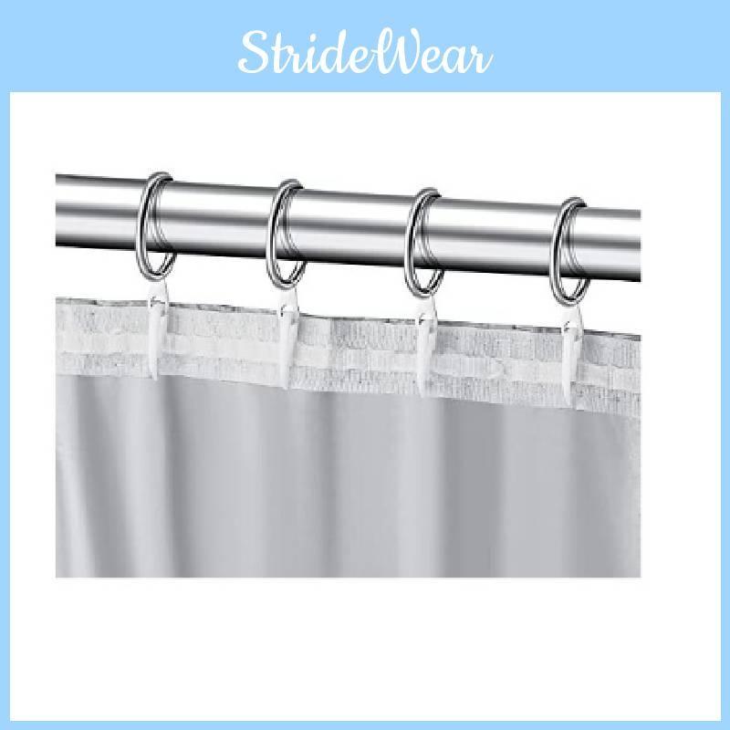 Curtain Drapery Metal Hanging Rings With Plastic Hooks For Curtains And Rods