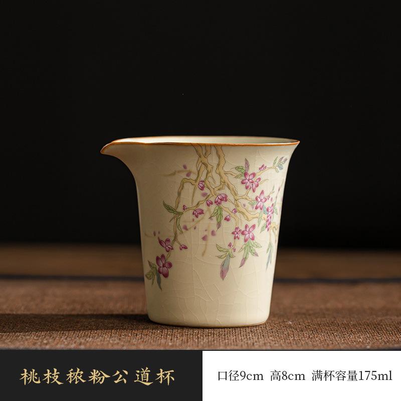 Beige Ru Kiln Xishi Teapot Teacup Kung Fu Tea Set Single Pot Home Ceramic Tea Maker Tea Pot