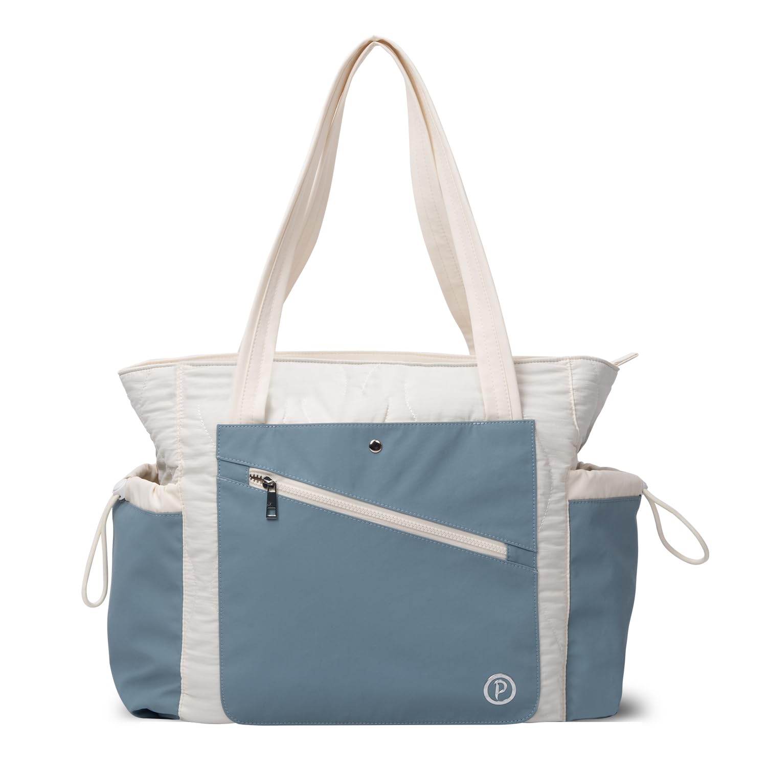 

Pyrrhus Women s Large Capacity Tote Bag with Dividers, Shoulder Bag, Lunch Bag, Handbag, Diaper Bag, Zipper closure, Lightweight, Freestanding,