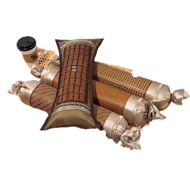 OLOMM Summer Cool Cylindrical Rattan Pillow