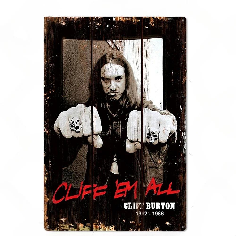 Rock Band Posters Decor Metal Signs Vintage Metal Tin Sign Plaque Metal Wall Plate Bar Club