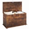 Storage Chest Large 102L Blanket Box 80 X 40 X 45cm, Rustic Brown