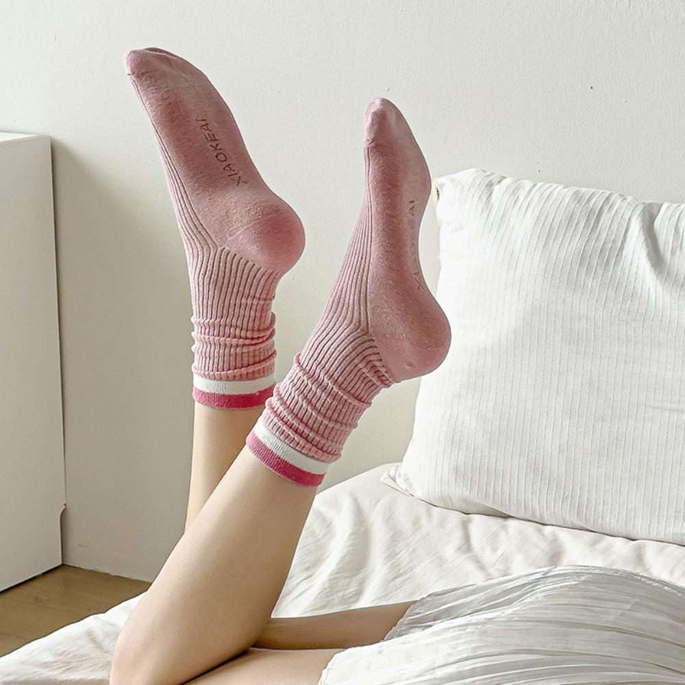 

Mid Tube Sweet Bow Short Socks Letter Balletcore Bowknot Socks Cute Spring