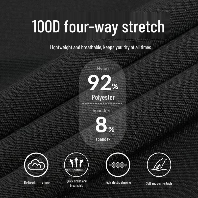 Męskie Lekkie Oddychające Szybkoschnące Szorty do Biegania Maratonowego - Letni Luźny Krój z Trzypunktowym Zamkiem Błyskawicznym