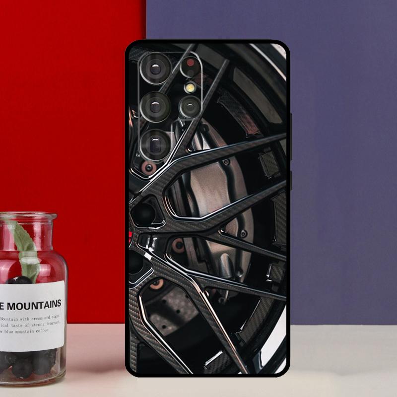 Sports Car Wheel Tire Speed Funda Case For Samsung Galaxy S25 Ultra S9 S10 S20 S21 FE S22 S23 Plus S24 Ultra Phone Cover