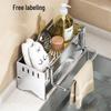 Stainless Steel Sponge and Dishcloth Drainer, Multi-functional Scrubber and Steel Wool Storage Rack for Kitchen Sink