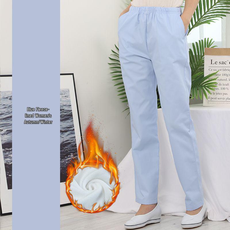 Halat de laborator de iarnă cu căptușeală din fleece: Îmbrăcăminte medicală groasă, cu mânecă lungă, unisex, pentru medici și asistente medicale