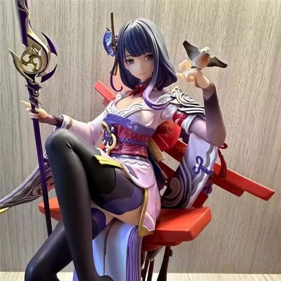 Figurka Raiden Shogun Baal Genshin Impact Musou no Hitotachi GK Wysokiej Jakości Anime Piękno Kolekcjonerska Zabawka 35cm