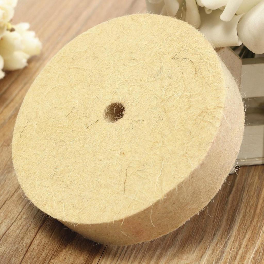1PC Polerowanie Polerowanie Szlifowanie Koło Wełniane Filcowe Polerka Tarcza Pad 75mm x 20mm