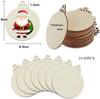 10/20Pcs Christmas Wooden Slices DIY Christmas Tree Hanging Pendants Decoration For Kids DIY Craft  Christmas Ornaments