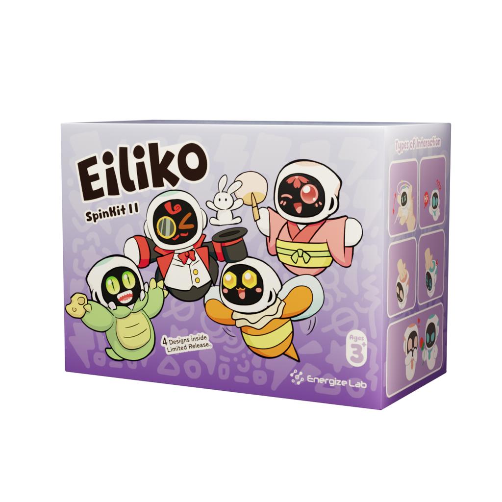 ENERGIZE LAB Eiliko Aquamarine Your Tiny AI Charm Robot That Matches Every Daily Outfit,Fun Electronic Pendant Toys,for Couples