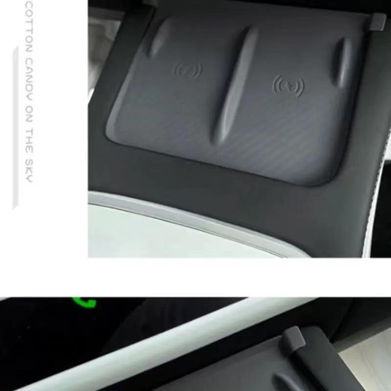 Podkładka ładująca bezprzewodowa do Tesla Model 3 Y i Highland 2024 2023 2022 Akcesoria Organizer konsoli środkowej Stacja ładowania Maty