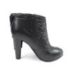 Great CHANEL Ankle boots black leather Women 36 G26164 Used