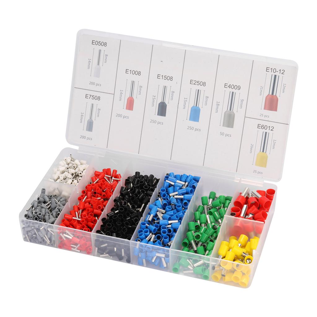 HSC8 16-6 0.08-16msquare Meters Ferrule Crimping Tool Kit High Hardness Crimper Plier With1200pcs Wire Ferrules