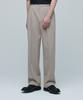 Side Adjust Two-Tuck Wide Slacks [Light Beige]