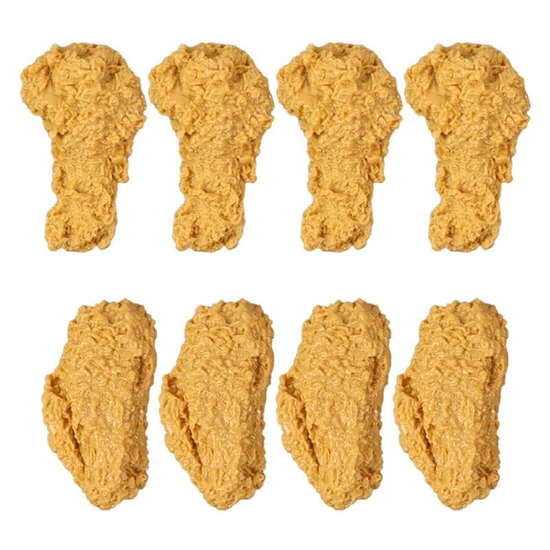 Simulation Hähnchenflügel Falsches Essen Requisiten Shop Küchen Dekorationen Frittiertes Hähnchenschenkel Modell Haus Dekorationen Foto Requisiten
