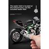 Large Size 1/9 Kawasaki H2R Simulation Spray Motorcycle Model Toy Simulation Alloy Motorcycle Model Boy Car Collection Handmade Gift