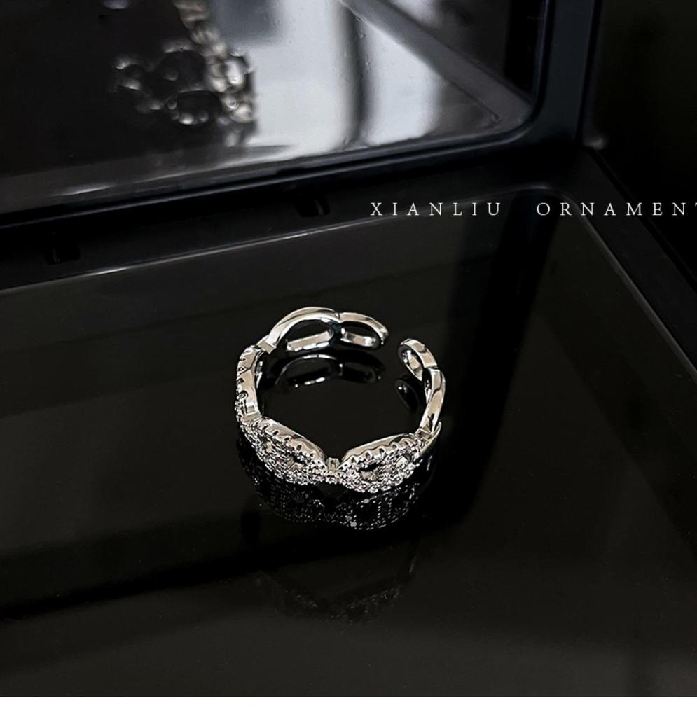 High-End 2025 Trend: Damen Stilvoller Zirkon Schweinenase Ring Zeigefinger Schmuck