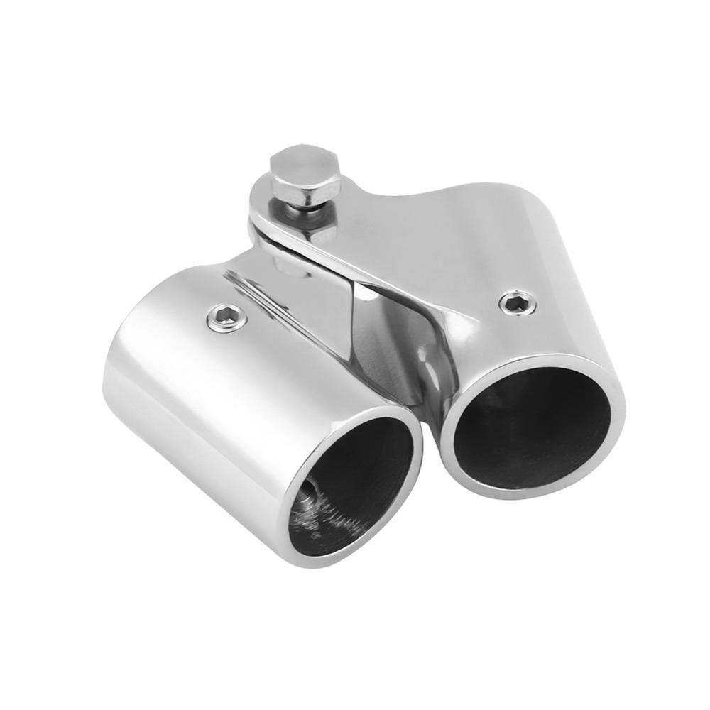 22mm/25mm Boat Rail Tube Pipe Fittings 316 Stainless Steel Boat Pipe Connector Boat Hardware