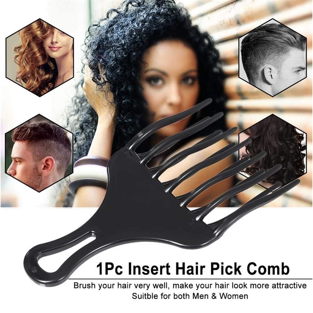 Plastic Wide Hair Pick Comb Hair Pick Comb Afro Hair Comb Hairdressing Styling Tool