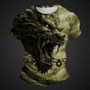 Men's T-Shirts Retro Animal Street 3d Print Short Sleeves Vintage Top T Shirt For Men Clothing Oversized Shirt Tee Summer T-Shirts Men’s