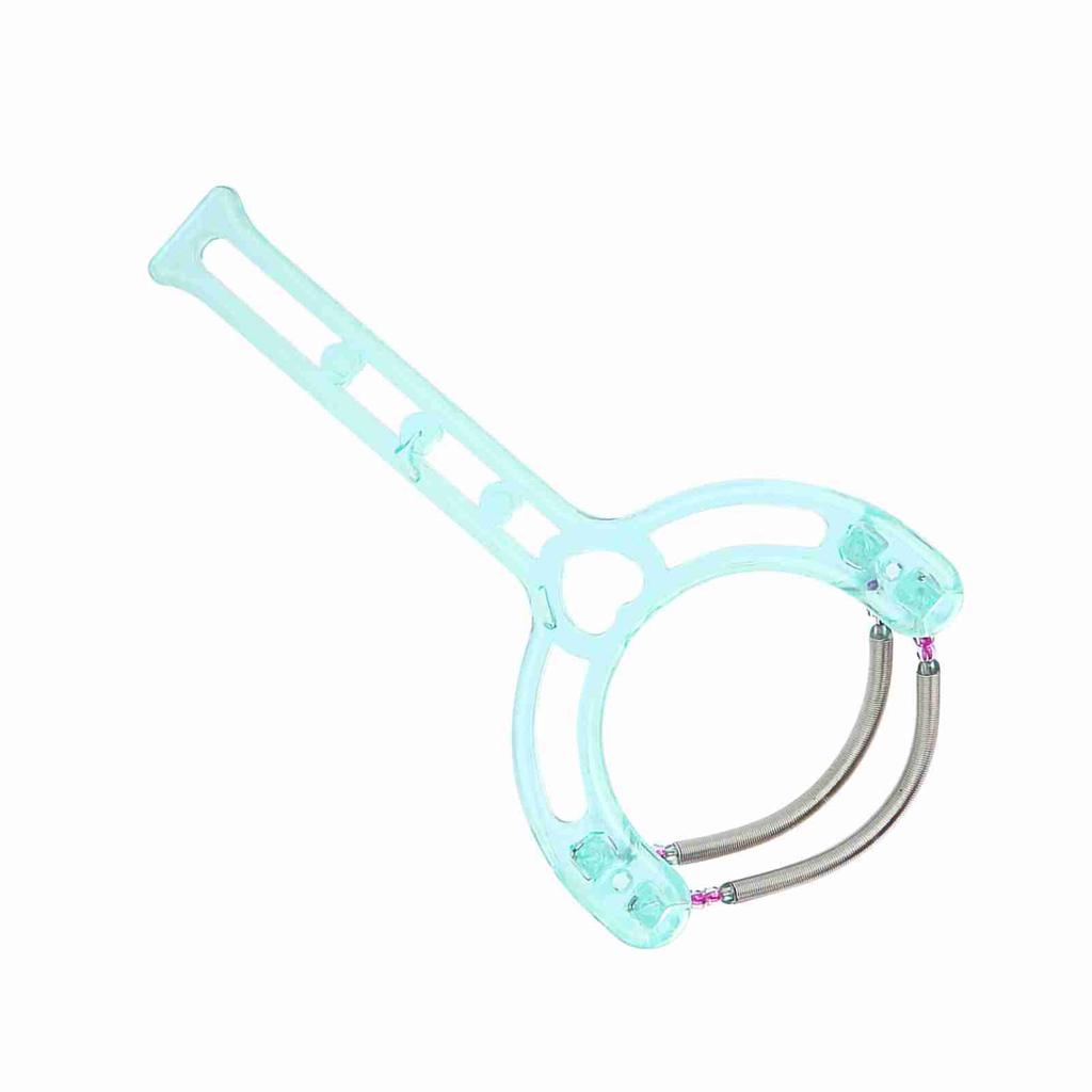 Portable Face Lips Hair Epilator Removal Plastic Spring Device Buty Tool (Green)