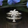 Coconut Tree Ring For Women, Simple Diamond Jewelry Ring