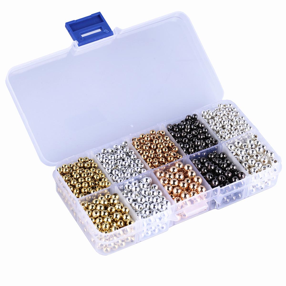 

Набор аксессуаров для украшения коробки своими руками: Комбо бусин CCB 4 мм и 5 мм