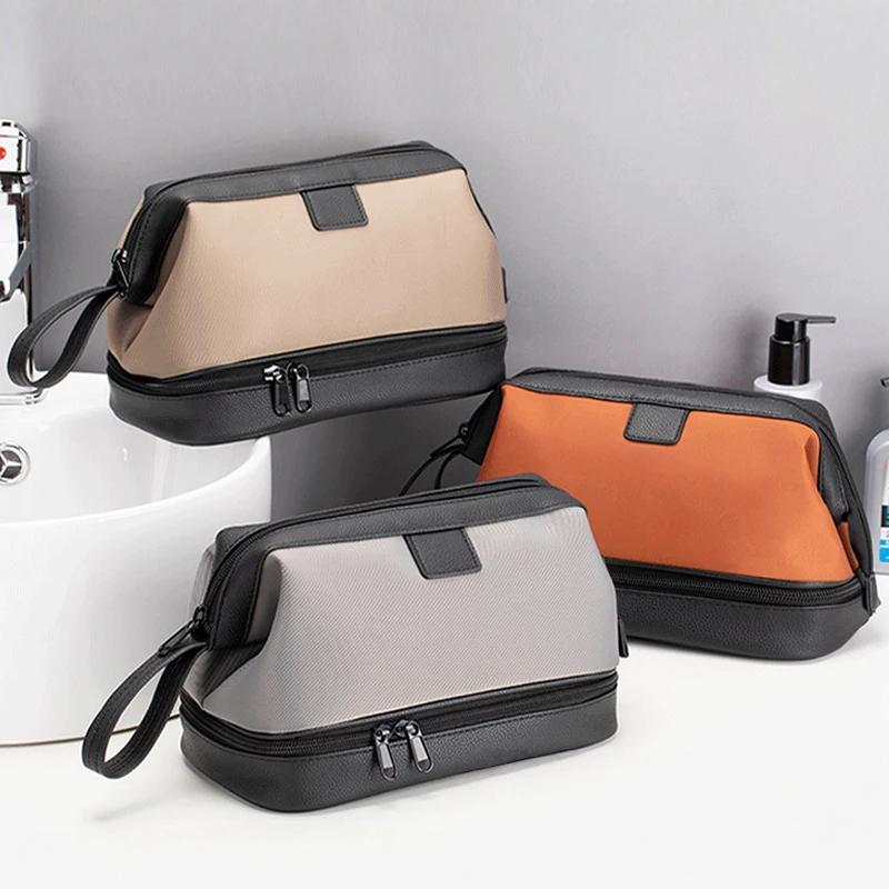 Portable Waterproof Toiletry Bag Large Capacity Dry Wet Separation Travel Organizer Bathing Bag Storage Pouch Men Business Gifts