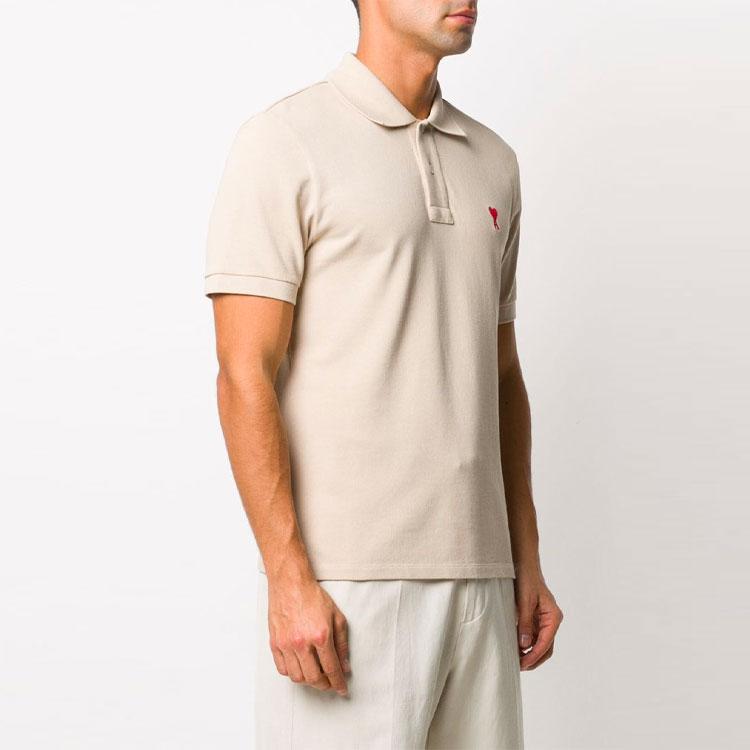 Amiparis Red Heart Comfortable Fashion Short Sleeve Polo Shirt Men tops E21HJ207760-250